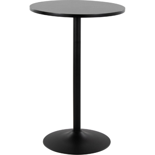 Pebble Adjustable Dining to Bar in Black Metal & Black Wood